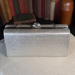 Elegant Silver Clutch Bag